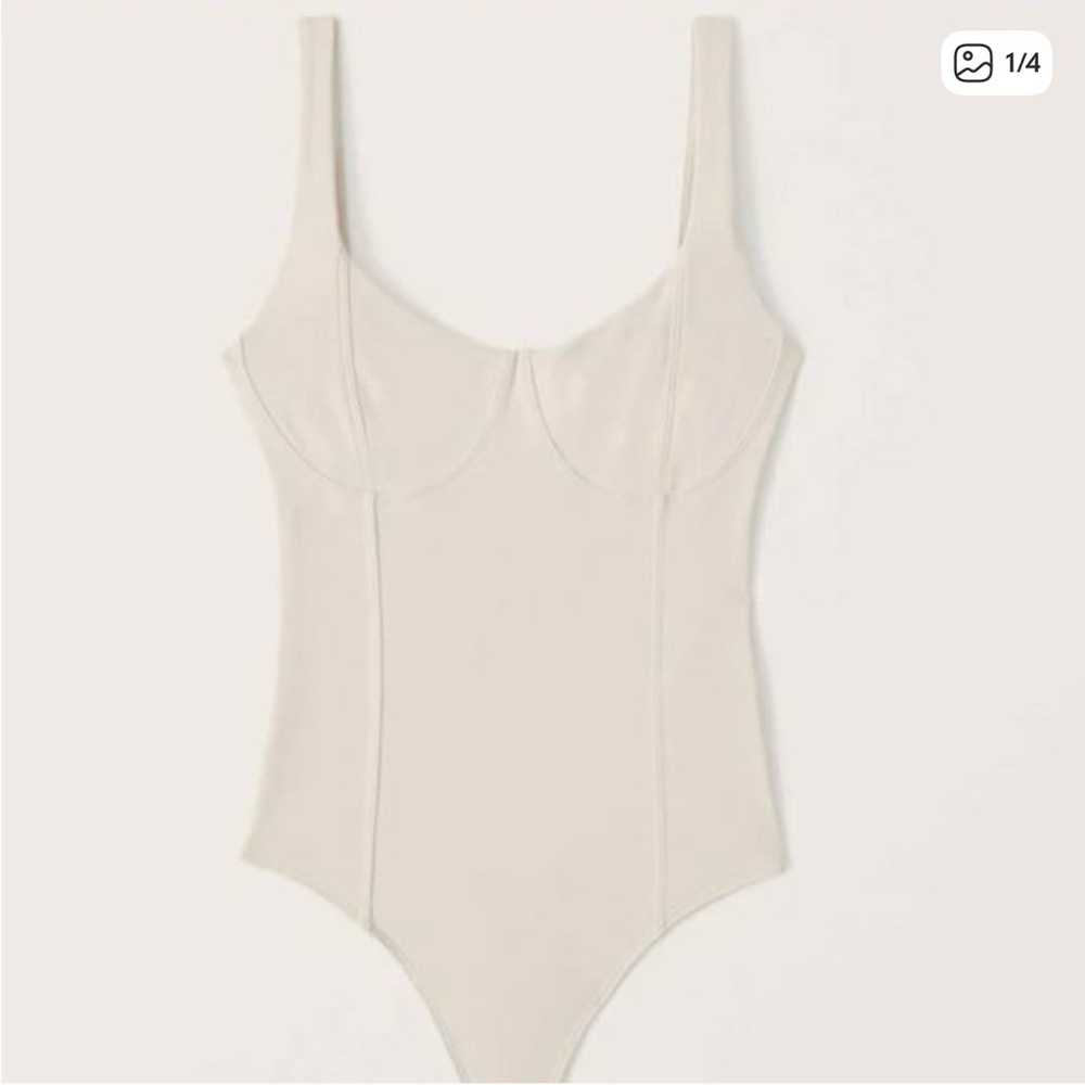 Abercrombie & Fitch Cream Bodysuit